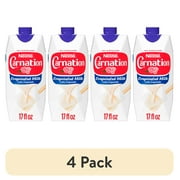 (4 pack) Nestle Carnation Evaporated Milk, Vitamin D Added, 17 fl oz, 17 Servings, Liquid