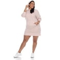 thumbnail image 2 of White Mark Plus Size Hoodie Sweatshirt Dress, 2 of 5