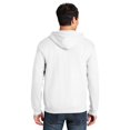 thumbnail image 2 of Gildan Heavy Blend Full-Zip Hooded Sweatshirt, Soft 50/50 Fleece Hoodie for Everyday Comfort, White, S, 2 of 5