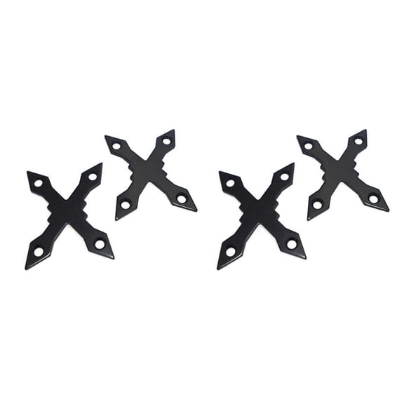 4 Pcs Protective Gaskets Longboard Hardware Deck Accessories Pads Screw Pads Round Edge Parts Skateboard,Black