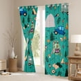 thumbnail image 3 of Erosebridal Cartoon Camper RV Curtains Pack of 2 (42x84 Each) For Travel Trailers,Happy Camping Outdoor Adventure Curtains Blackout, 3 of 7