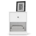 thumbnail image 6 of Tvilum Studio 1 Drawer and 1 Shelf Bedroom Nightstand for Adults, White, 6 of 18