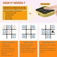thumbnail image 5 of Electronic Tic Tac Toe Game, Upgraded 4-in-1 Handheld Digital Puzzle Console, Portable Travel Brain Toy, Gift for Kids 4+ Home, School, Yellow, 5 of 12