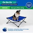thumbnail image 4 of Coolaroo On the Go Elevated Pet Bed Replacement Cover, Medium, Aquatic Blue, 4 of 5