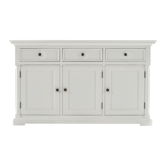 Modern Farm White Three Door Buffet Server