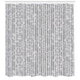 thumbnail image 2 of Ambesonne Grey and White Shower Curtain, Floral Inspired, 69"Wx84"L, Grey, 2 of 2