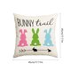 thumbnail image 3 of Funda de cojín de Pascua | Funda de cojín decorativa de lino blanco de 45 x 45 cm con diseño de conejo y huevo para sofá cama y decoración de temporada, 3 of 6