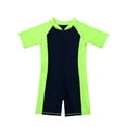 Vxuxlje Kids Baby Boy Girls Short Sleeve Thermal Shorty Wetsuit UV Sun