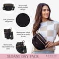 thumbnail image 3 of Kedzie Women's Day Pack Neoprene Crossbody Bag with Adjustable Strap, Black, 3 of 7
