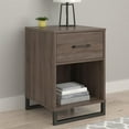 thumbnail image 4 of Nightstand with 1 Drawer, Distressed Gray Oak, 4 of 9