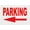 Warning Sign 2, variant on Parking Sign with Directional Arrow Sign 8"x12" - Aluminum Tin Warning for Home Outdoor Garden, Durable Directional Decor for Parking