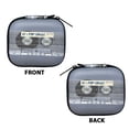 thumbnail image 3 of WIRESTER Portable EVA Small Earbuds Carrying Case Storage Bag Organizer with Carabiners for Earphones, Earbuds, Earpieces, SD Memory Card, Camera Chips - Retro Clear Cassette Tape Pop Songs, 3 of 7