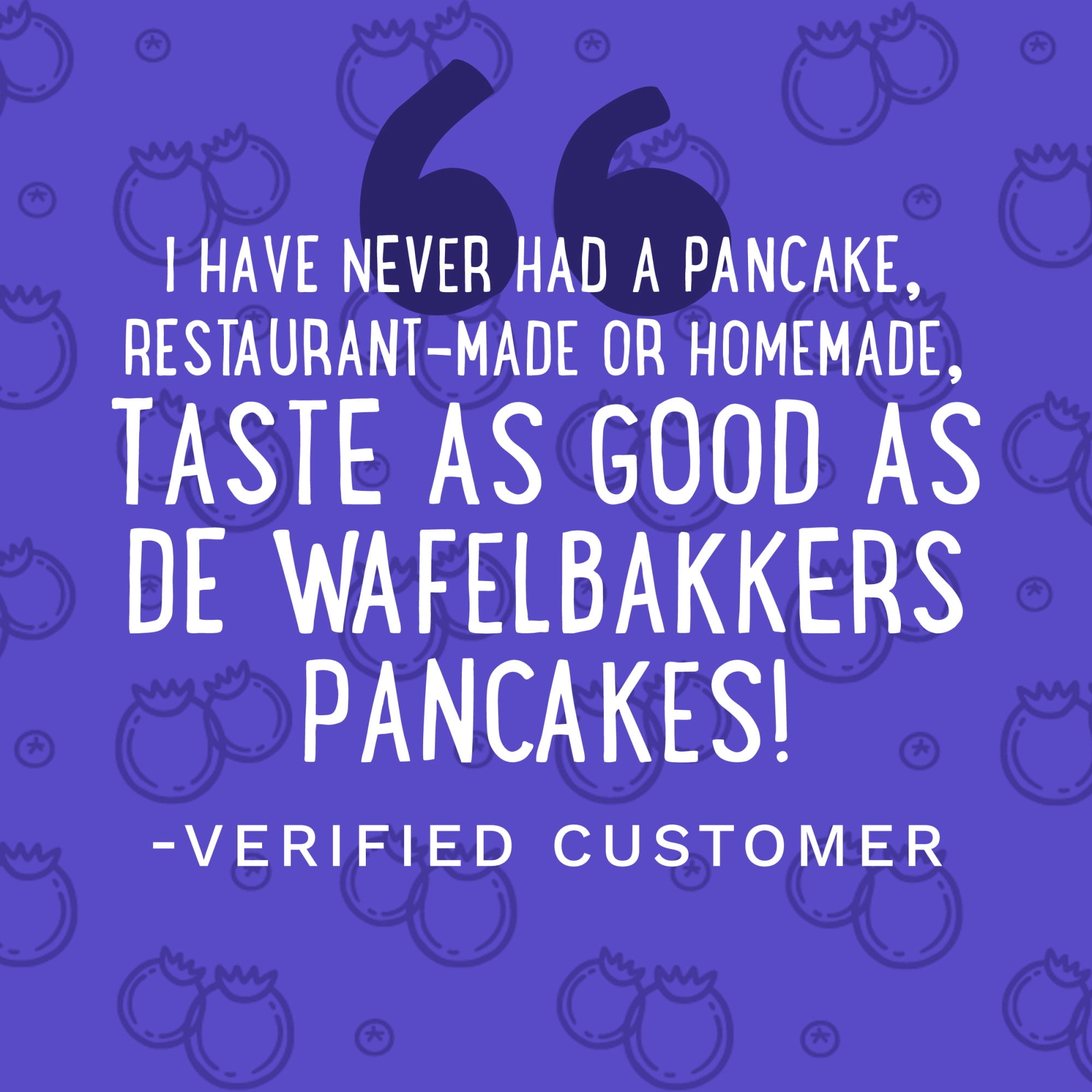 De Wafelbakkers Blueberry Pancakes, 33 oz, 24 Ct Bag (Frozen)
