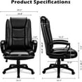 thumbnail image 4 of Bossin Big and Tall Home Office Computer chair for Adults, High Back Desk Chair for Heavy Duty 400 LBS, 4 of 8