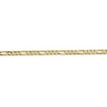 thumbnail image 3 of 10K Yellow Gold chain Figaro Concave 18 in 3 mm 3.0mm, 3 of 5