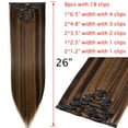 thumbnail image 3 of SEGO Straight Full Head Hollywood Clip in Hair Extensions 8 Hair Pieces 18 Clips For Women Blonde/Gold/Red/Purple/Pink, 3 of 5