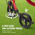 thumbnail image 4 of VEVOR Déambulateur à 3 Roues pour Aînés, Déambulateur Pliable en Aluminium Léger avec Poignée Réglable, Déambulateur de Mobilité Extérieure avec Grandes Roues et Sac de Rangement Spacieux, Capacité de 260LBS, 4 of 9