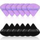 thumbnail image 1 of 12 Pieces Powder Puff Face Triangle Makeup Puff for Loose Powder Soft Body Cosmetic Foundation Sponge Mineral Powder Wet Dry Makeup Tool (Black, Purpl, 1 of 4