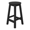 thumbnail image 2 of Costaelm Paradise 24" HDPE Round Outdoor Patio Counter Height Bar Stool, Black, 2 of 8