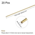 thumbnail image 2 of Unique Bargains 0.8mm Diameter 200mm Length Brass Solid Round Rod for DIY Craft 20pack, 2 of 4