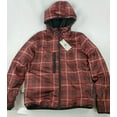 thumbnail image 6 of new RAINFOREST men jacket coat hooded zip up RF2402 black red sz S $195, 6 of 8