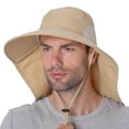thumbnail image 7 of Women Fishing Cap Wide Brim Sun Hat With Neck Flap For Travel Camping Hiking Boating, 7 of 7