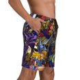 thumbnail image 3 of Poster Yu-Gi-Oh Men's Beach Shorts Swim Trunks Casual Quick Dry Board Shorts Swimwear Pants with Mesh Lined and Pockets, 3 of 8
