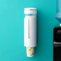 INCTUO Cup Dispenser, Pull Type Water Cooler Cup Holder Fit 4oz-7oz Disposable Cups, Upgraded Wall Mounted Mouthwash Cup Dispenser for Bathroom Office Gym School