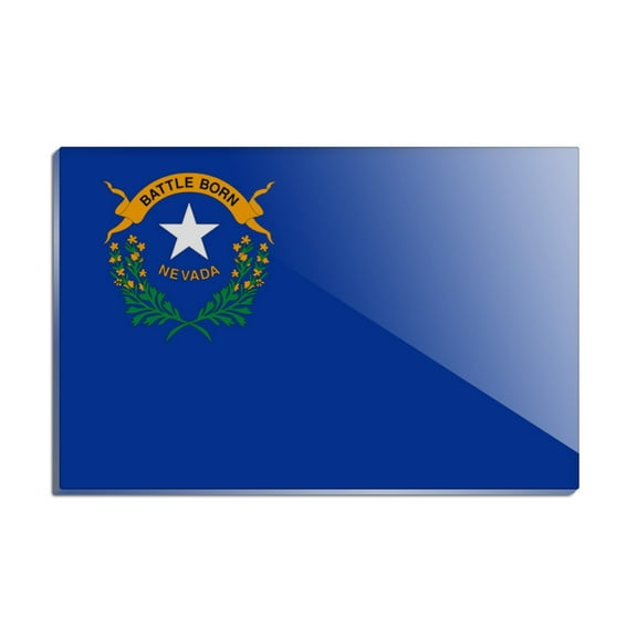 Nevada State Flag Rectangle Acrylic Fridge Refrigerator Magnet