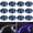 Blue Light & Cool White, Black, variant on Solar Driveway Lights Outdoor, 2 Color Modes LED Deck Dock Marine Waterproof Driveway Marker Lights for Step Sidewalk Stair Garden Pathway Walkway Yard (Warm White/Cool White, Black)