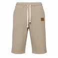 thumbnail image 3 of TKKCS Mens Waffle Capri Pants- Casual Summer Elastic Waist Drawstring Loose Fit Cropped Pants With Side Pockets Khaki Size S, 3 of 6