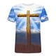 thumbnail image 4 of Blusa de Manga Corta Top de Manga Corta para Hombres, Camiseta de Impresión Cuello Redondo Casual de Moda de Verano, 4 of 5