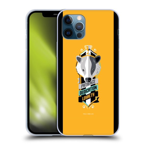 Head Case Designs Officially Licensed Harry Potter Deathly Hallows VI Hufflepuff Soft Gel Case Compatible with Apple iPhone 12 / iPhone 12 Pro