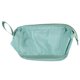 thumbnail image 4 of Bolsa de maquillaje de nailon con diseño de gran apertura, gran capacidad, multifuncional, doble capa, color verde, pequeña, 4 of 14
