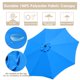 thumbnail image 3 of LAGarden 9ft UV 30+ Aluminum Outdoor Patio Umbrella with Crank & Tilt 8 Ribs Air-vented for Garden Table Pool Yard Ranch LAGarden Modern, 3 of 10