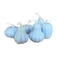 thumbnail image 2 of Boovnll Halloween Pumpkins, 6Pcs Artificial Hanging Pumpkins Halloween Fall Decoration Pumpkin Decor for Indoor Outdoor Home Thanksgiving Halloween Party Supplies, Halloween Decorations - Blue, 2 of 6