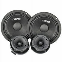 Two 6.5" Mid Range Speakers with 2 Super Tweeters 4 Ohm GM6.4 TW120 GM6.4PK