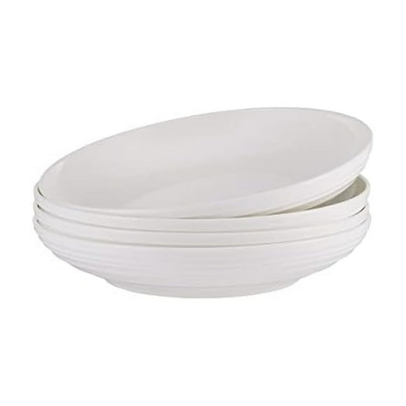 Dishware Mikasa Ciara Bone China, 4 cuencos para pasta, 20 cm, color blanco
