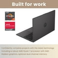 thumbnail image 3 of HP Newest 255 G10 Business Laptop, 15.6" FHD Display, AMD Ryzen 7 7730U, 16GB RAM, 512GB PCIe SSD, Numeric Keypad, Webcam, Wi-Fi 6, W11P, Black, 3 of 5