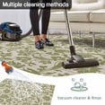 thumbnail image 5 of Green Floral Outdoor Rug for Patio/Deck/Porch, Non-Slip Large Area Rug 3 x 5 Ft, Vintage Rustic Botanical Spring Indoor Outdoor Rugs Washable Area Rugs, Reversible Camping Rug Carpet Runner, 5 of 8