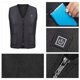thumbnail image 5 of Chaleco cálido con calefacción USB eléctrico para hombres y mujeres chaqueta de abrigo con calefacción, 5 of 7