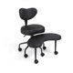 thumbnail image 1 of Silla de meditación Pipersong PRO con patas cruzadas y ruedas, color negro, 1 of 9