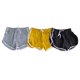 thumbnail image 5 of Pack de 3 pantalones cortos deportivos para mujer, líneas variadas, 5 of 5