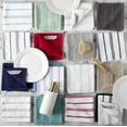 thumbnail image 5 of KitchenAid Albany Machine Wash Striped Blue Velvet, White Polyester Dish Towel (8 Count), 5 of 5