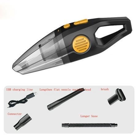 

Portable Cordless Handheld Vacuum Cleaner 150W High Power 8000Pa Strong Suction Wet & Dry Use 2 Modes For House Car Office