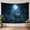 D, variant on XaaKee Tapestry Wall Hanging, Celestial Moon Deer Mystical Full Moon, High-Quality Polyester Large Tapestry, 60x40Inch