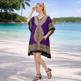 thumbnail image 4 of Kaftan Dress - Caftans for Women - Women's Caftans Available in One Size to Fit US 4,6,8 and 10 (123 Purple), 4 of 5