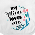 thumbnail image 4 of Inktastic My Mimi Loves Me Girl Girls Baby Bib, 4 of 4