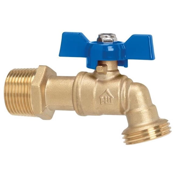 B & K 49889 0.75 in. MIP x 0.75 in. MHT Brass Ball Valve Hose