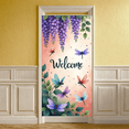 thumbnail image 3 of Floral Design Banner Welcome Sign Dragonfly Pattern Nature for Home Decoration Garden Party Event Decor, 3 of 8